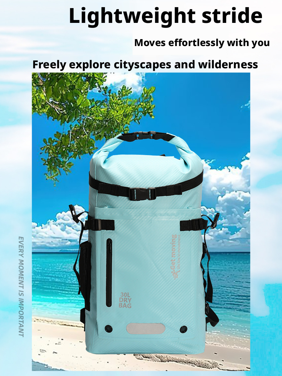 Dry Bag Roll Top - Large30L capacity waterproof backpack, travel backpack