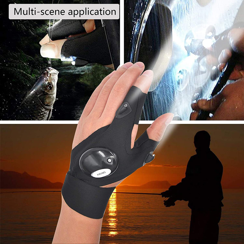 Fingerless Glove LED Flashligh - Spearfishing Glove recensie en prijs