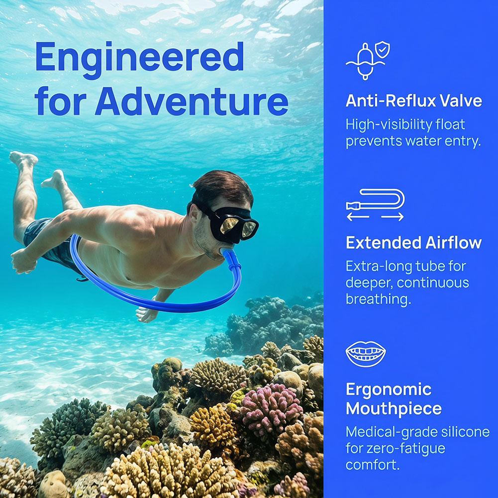 1Pc 3M Snorkel Breathing Tube  - Aquatic Diving recensie en prijs