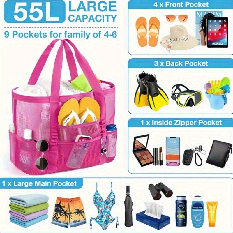 Beach Bags Sandproof Mesh Beac - Dry Bag Roll Top recensie en prijs