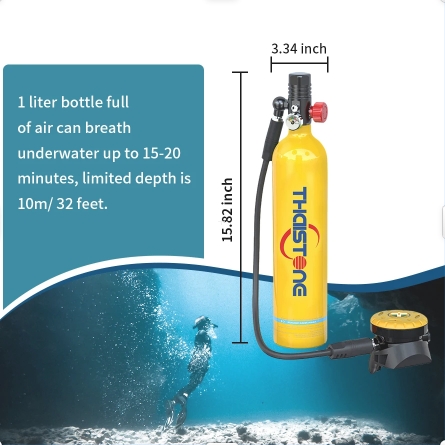 THAISTONE 1L Scuba Oxygen Tank - Aquatic Diving recensie en prijs