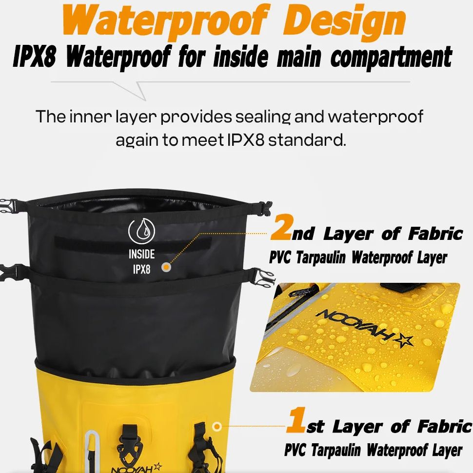 NOOYAH Dry Bag Waterproof Back - Dry Bag Roll Top recensie en prijs