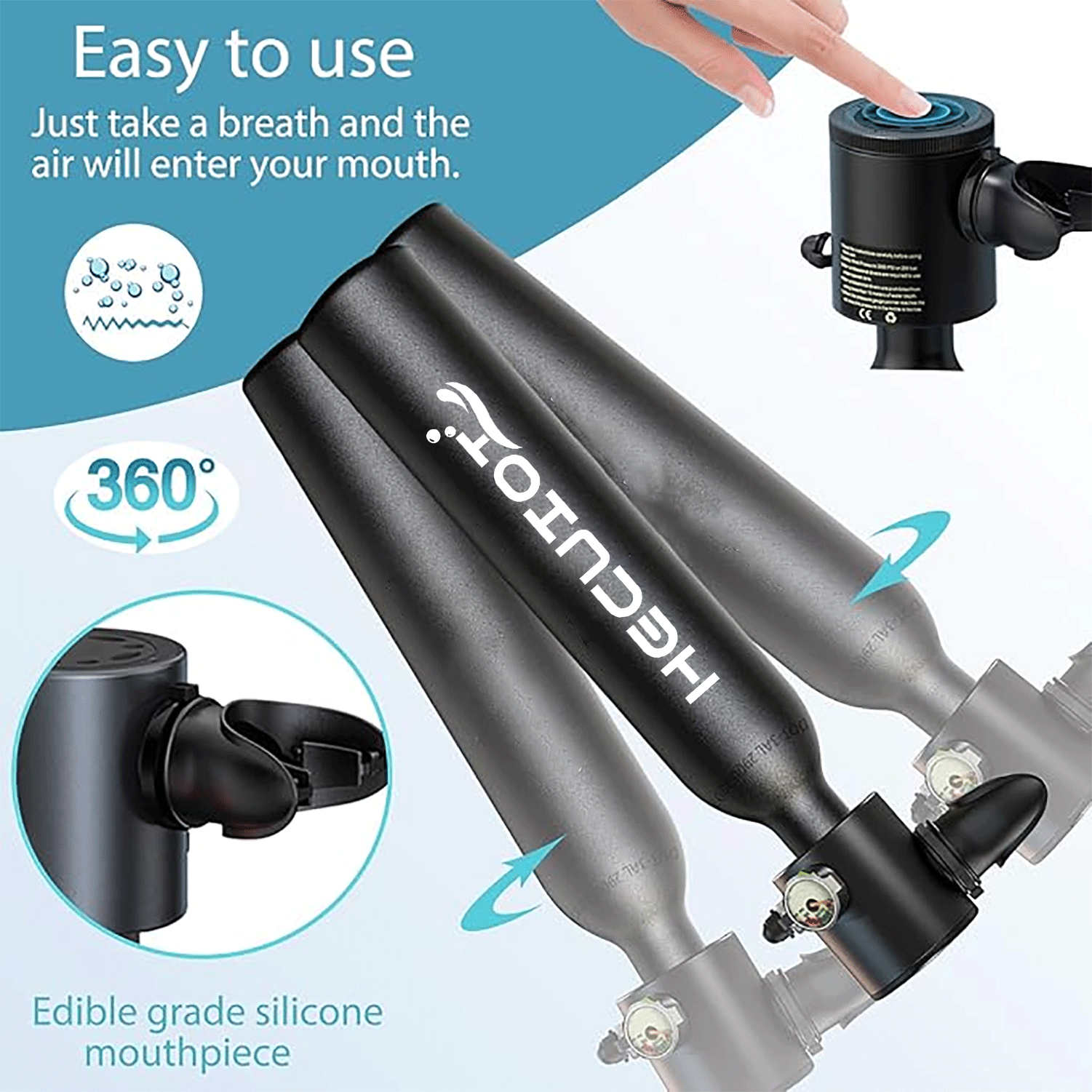 HECUIOI Mini Scuba Tank Diving - Aquatic Diving recensie en prijs