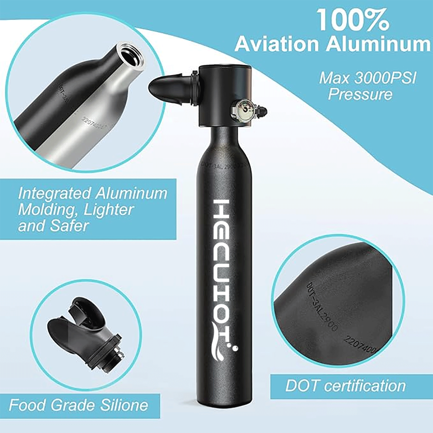 HECUIOI Mini Scuba Tank Diving - Aquatic Diving recensie en prijs