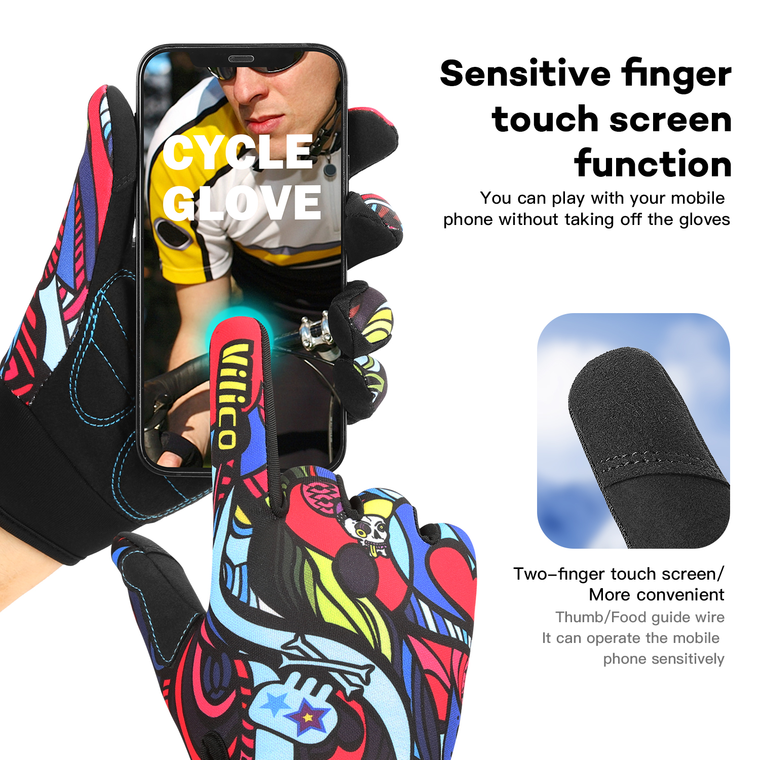 1 pair of Vilico colorful graf - Spearfishing Glove recensie en prijs