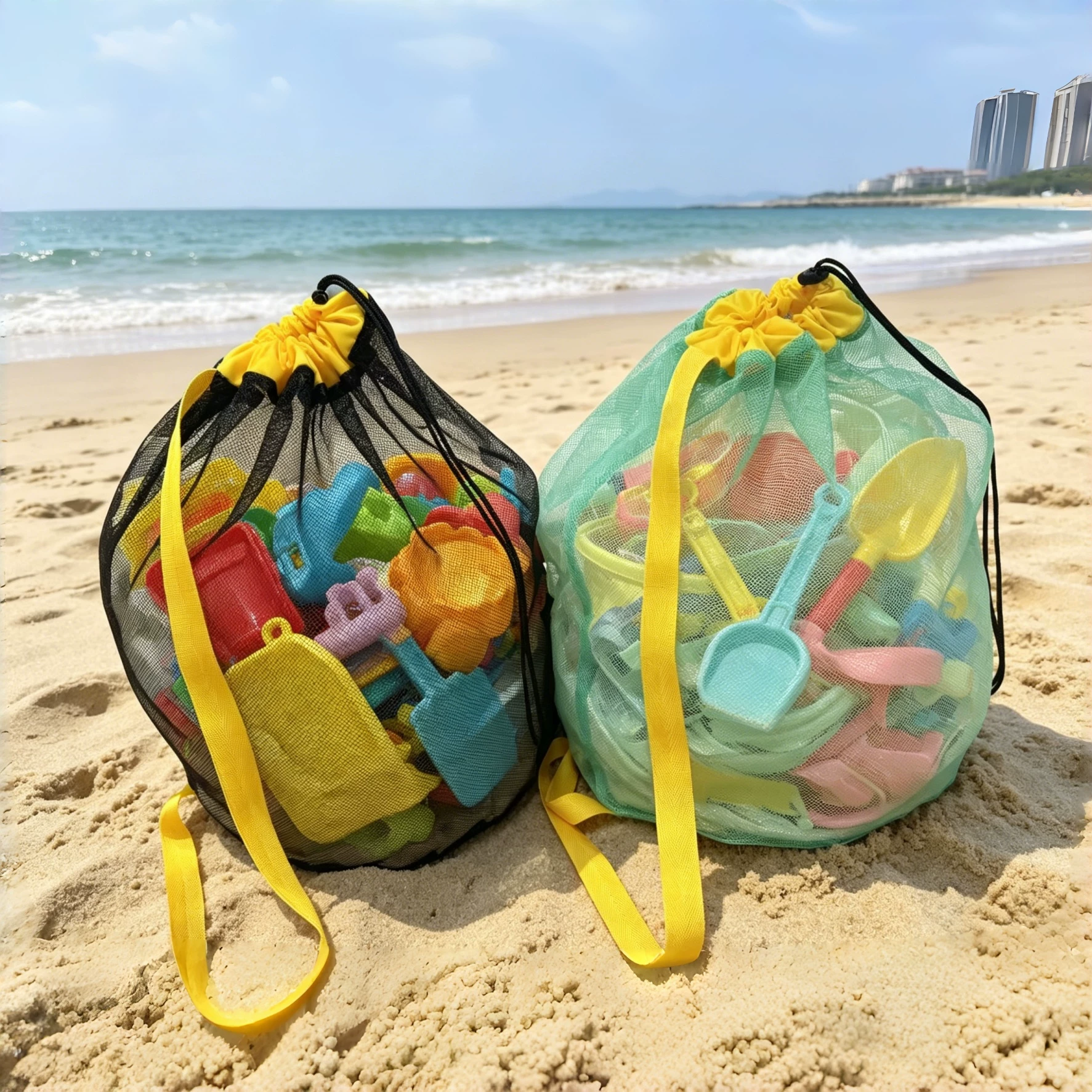 Large Mesh Drawstring Beach Ba - Dry Bag Roll Top recensie en prijs