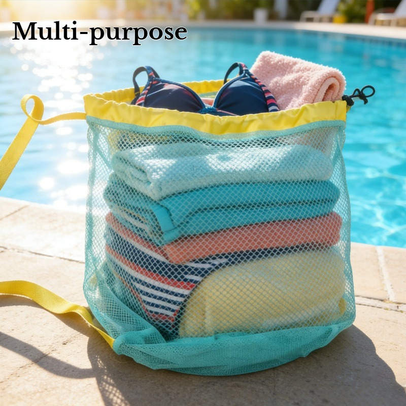 Large Mesh Drawstring Beach Ba - Dry Bag Roll Top recensie en prijs